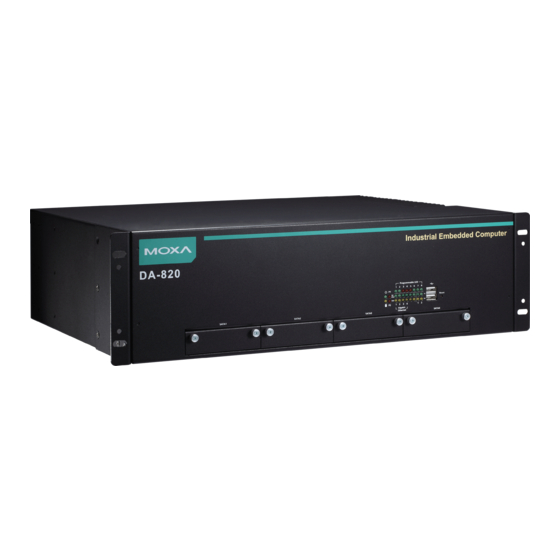 Moxa Technologies DA-820-C8-SP-HV Manuals