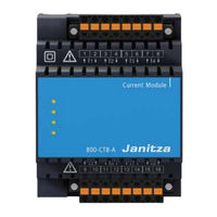 janitza 800-CON User Manual And Technical Data