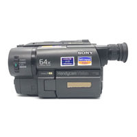 Sony Handycam CCD-TRV315 Operating Instructions Manual