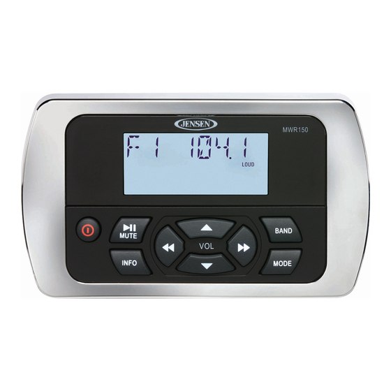 Jensen MWR150 Installation And Operation Instruction