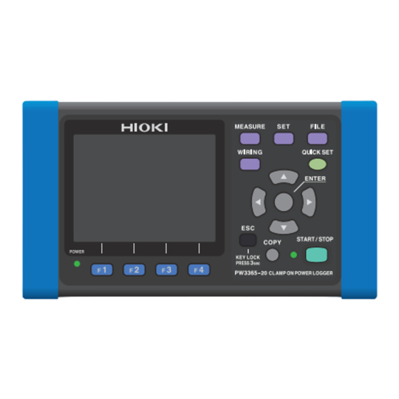 Hioki PW3365 Measurement Manual