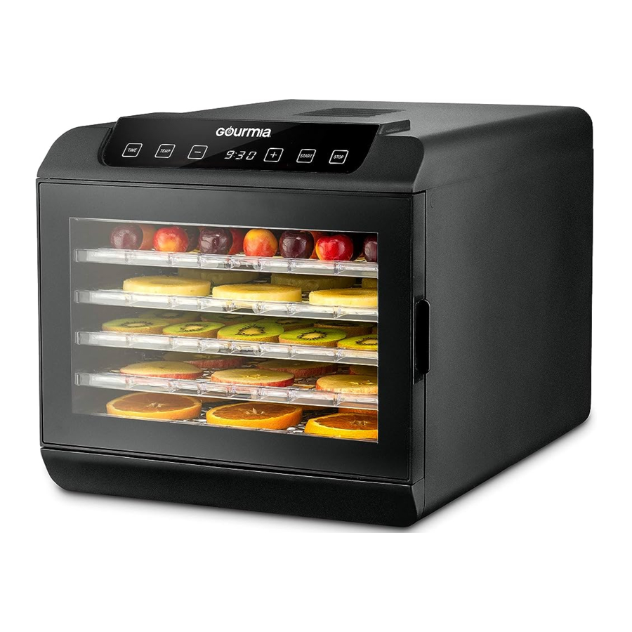 Gourmia GFD1680 - Cut + Dry Auto Dehydrator Manual