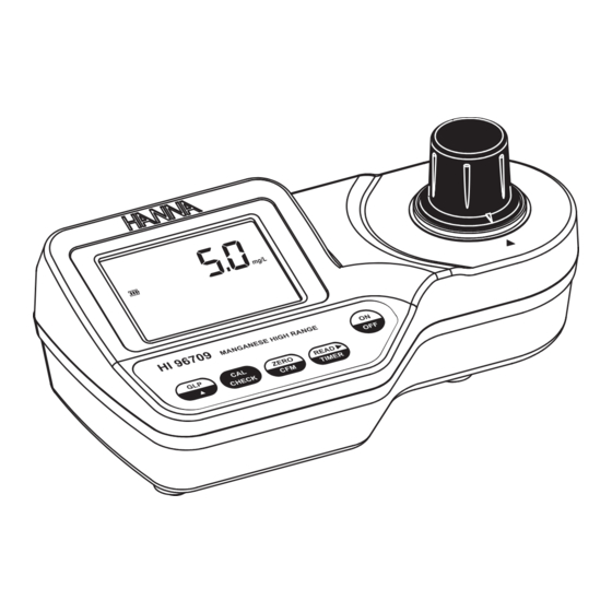 Hanna Instruments HI 96709C Instruction Manual