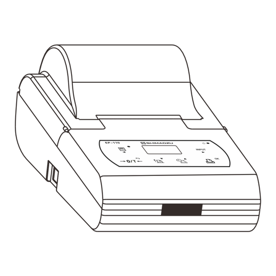 Shimadzu EP-110 Instruction Manual