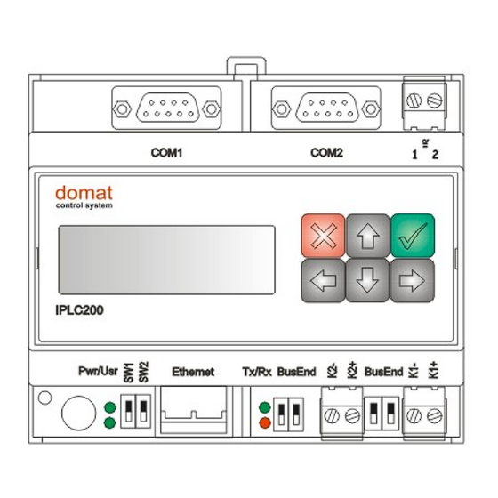 domat IPLC200 User Manual