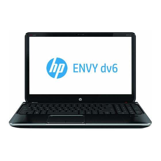 HP ENVY dv6-7200 Manuals