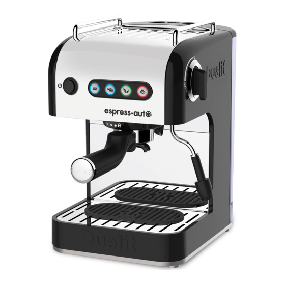 Dualit Espress-Auto 3in1 Coffee Machine Instruction Manual & Guarantee