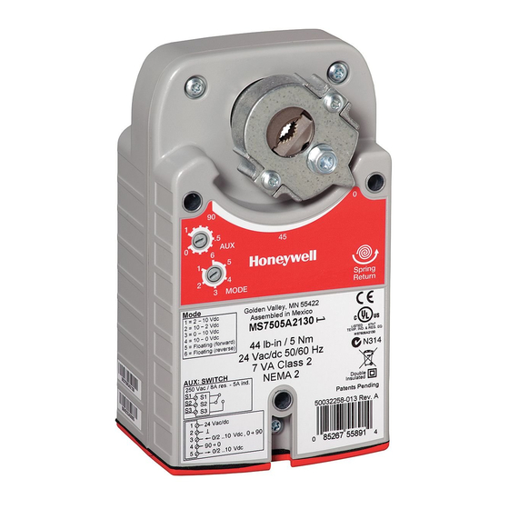 Honeywell MS4103A1130 Installation Instructions Manual