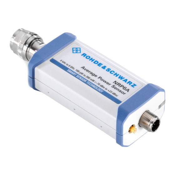 Rohde & Schwarz R&S NRP Series Getting Started