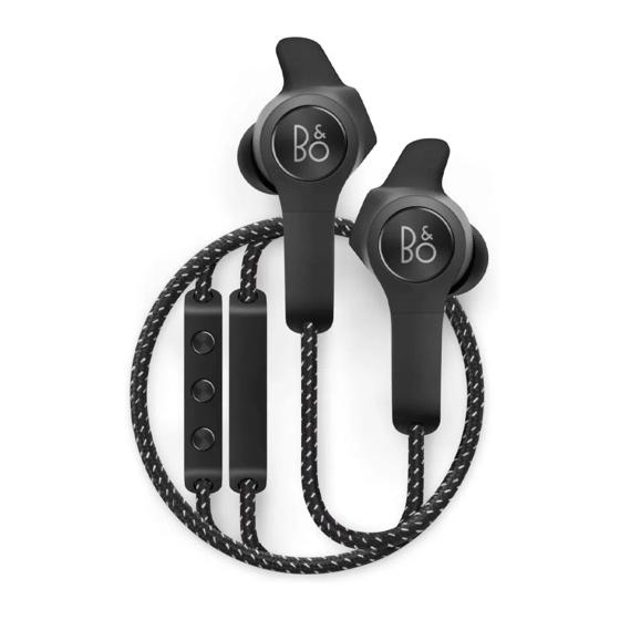 BeoPlay E6 Motion Quick Start Manual