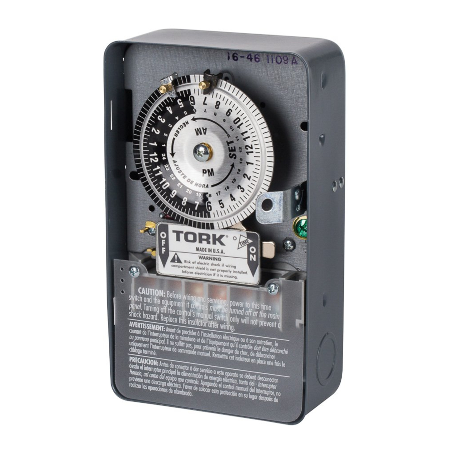 Tork 1109A, 1109A-O Manual