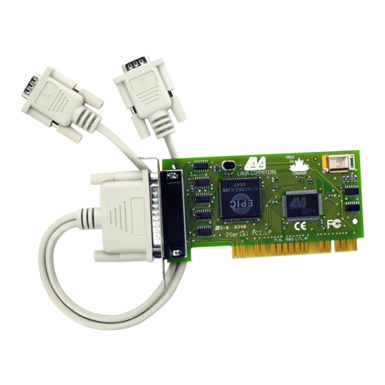 Lava DSerial-PCI/LP Card Quick Installation Manual