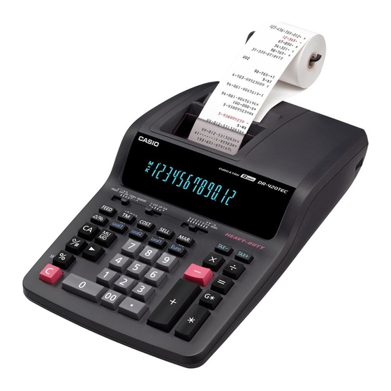 Casio DR-320TEC User Manual