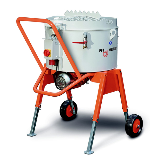 PFT MULTIMIX Operating Manual