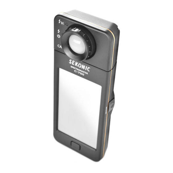Sekonic SPECTROMASTER C-700R-U Operating Manual