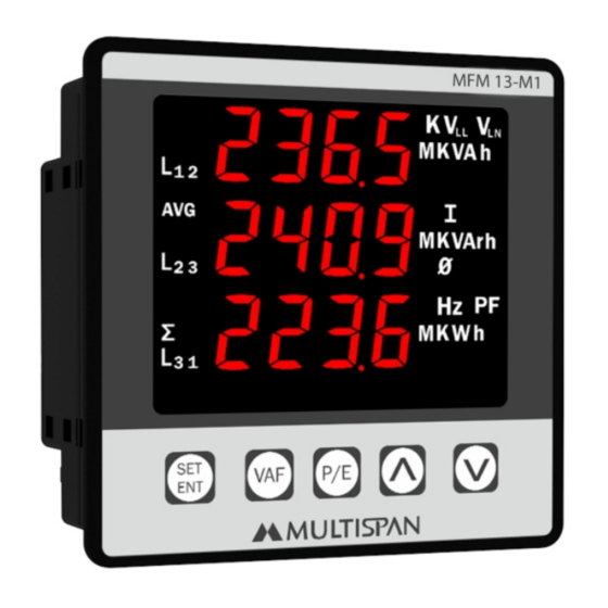 MULTISPAN MFM 13-M1 Manual