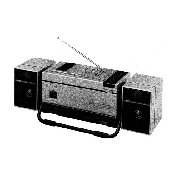 Akai PJ-33FS Service Manual