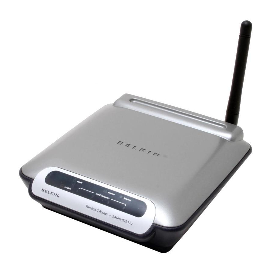 Belkin F5D7230-4 User Manual