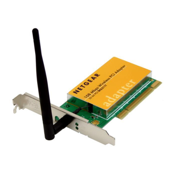 NETGEAR WG311T 108 Mbps Wireless PCI Adapter  WG311T WG311T Installation Manual