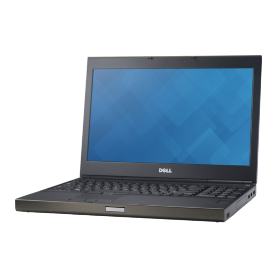 Dell Precision M4800 Setup And Features Information