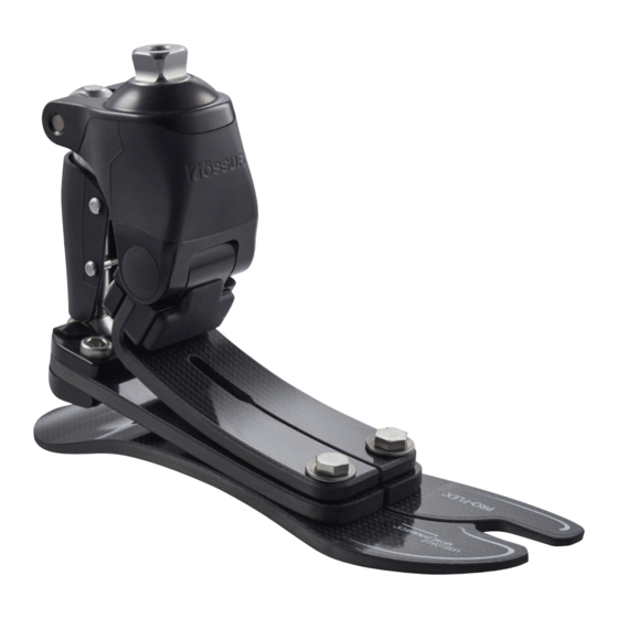 Ossur PRO-FLEX PFP0 Series Instructions For Use Manual