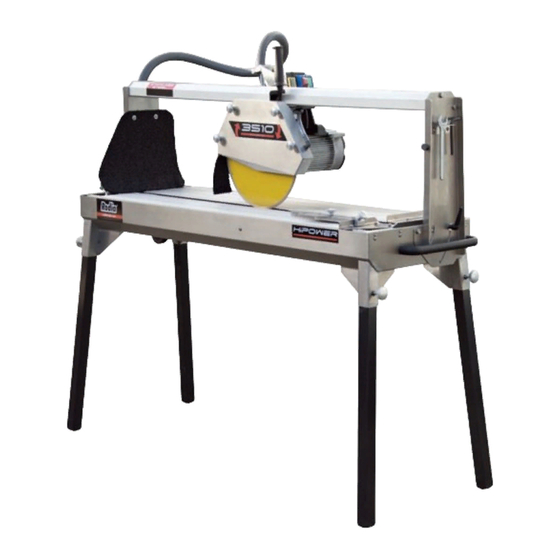 Rodia 350 RS Series Tile Saw Manuals
