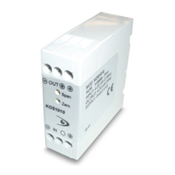 Ditel Kosmos KOS1010 Quick Start Manual