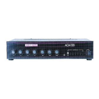 AUDIO TELEX ACM120 Operating Instructions
