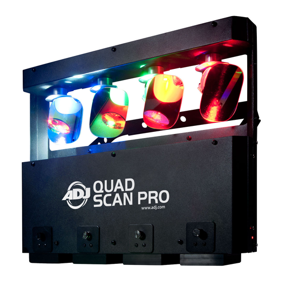 ADJ QUAD SCAN PRO LED Scanner Equipment Manuals