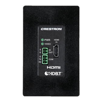 Crestron DigitalMedia 8G+ DM-TX-4K-100-C-1G Do Manual