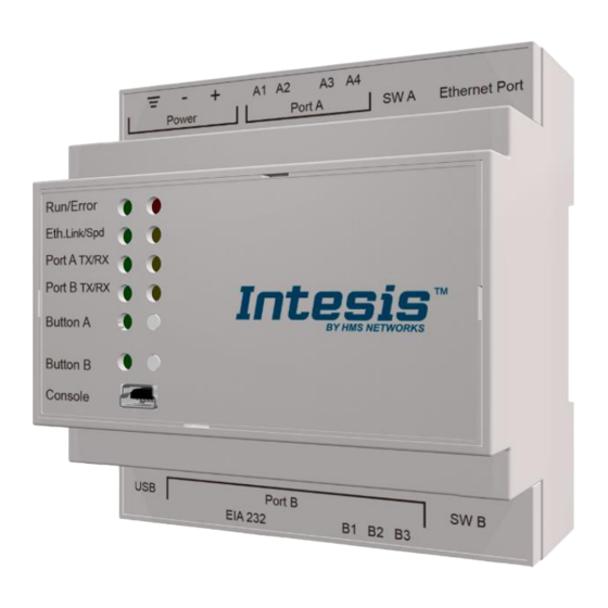 HMS Networks Intesis INKNXFGL016O000 Installation Sheet