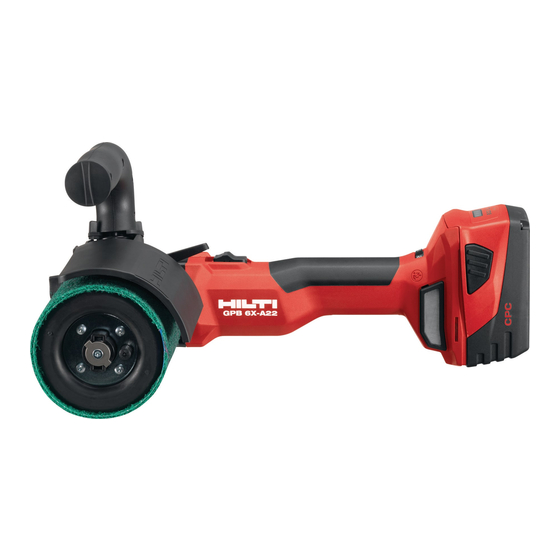 Hilti GPB 6X-A22 Manual