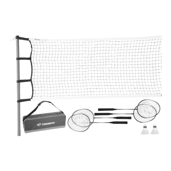 Triumph COMPETITION BADMINTON SET Instruction Manual
