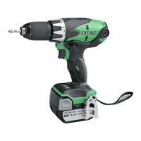 Hitachi Koki DV 18DSL Handling Instructions Manual