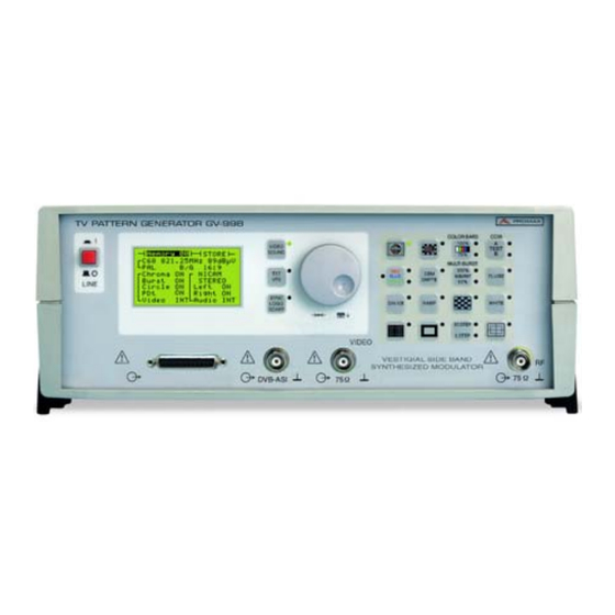 Promax GV-998 Manual