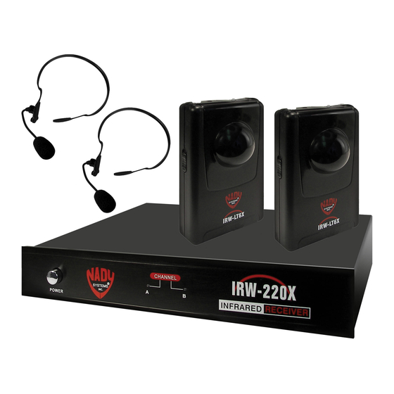 Nady Systems IRW-220X HT/LT/O - Nady Ir Wireless System Owner's Manual