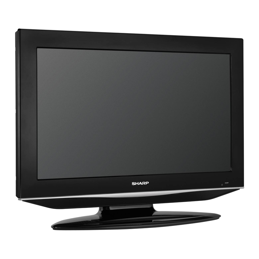 Sharp LC26SB24U - 26" LCD TV Operation Manual