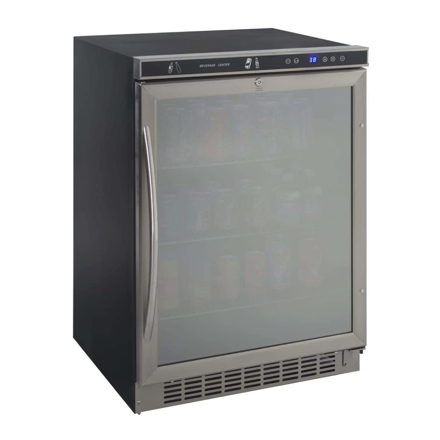 Avanti BUILT-IN BEVERAGE CENTER BCA5102SS Instruction Manual