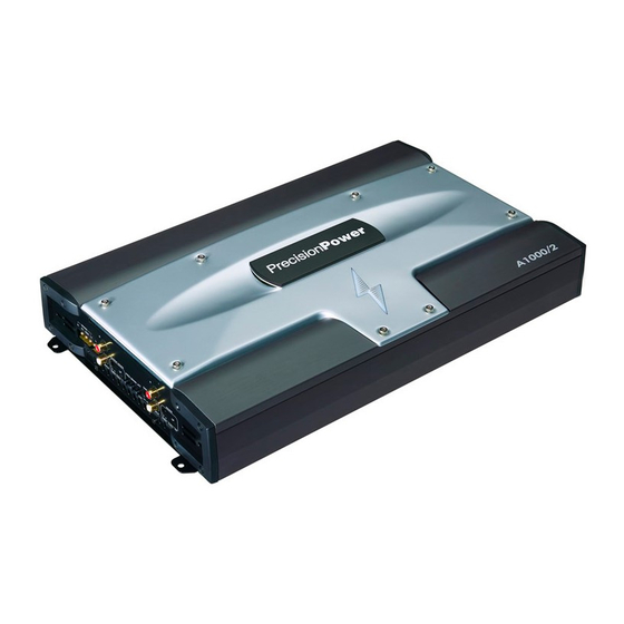 Precision Power A1000/2 Owner's Manual