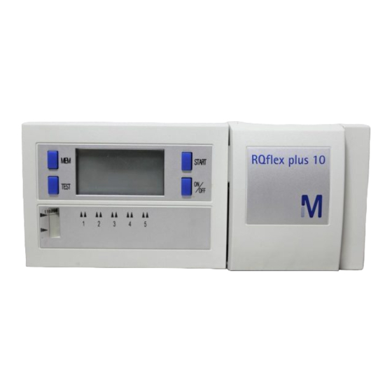Merck RQflex plus 10 Operating Manual