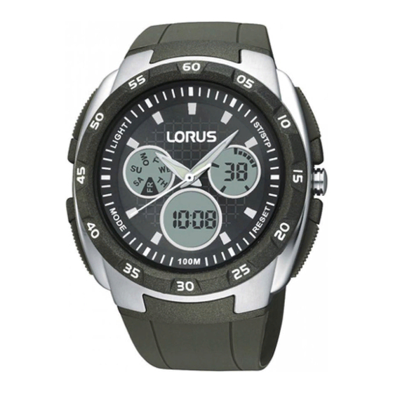 LORUS R23 Series Instruction Manual