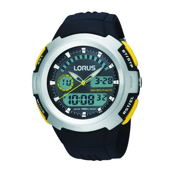 LORUS R23 Series Instruction Manual