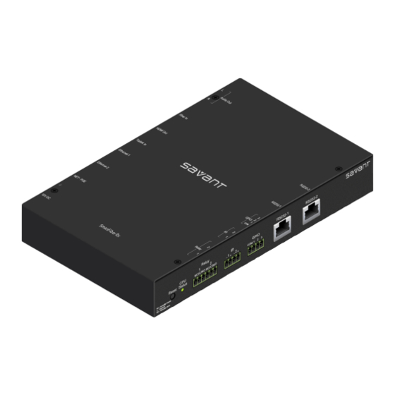 Savant FRC-P100 Quick Reference Manual