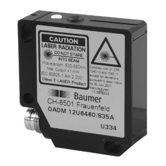 Baumer OADM 12I6460/S35A Manual