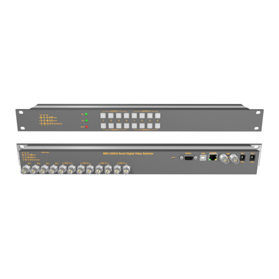 Matrix Switch Corporation MSC-UXD44L Product Manual