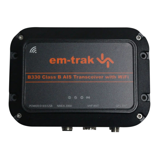 Em-Trak B330 Product Manual