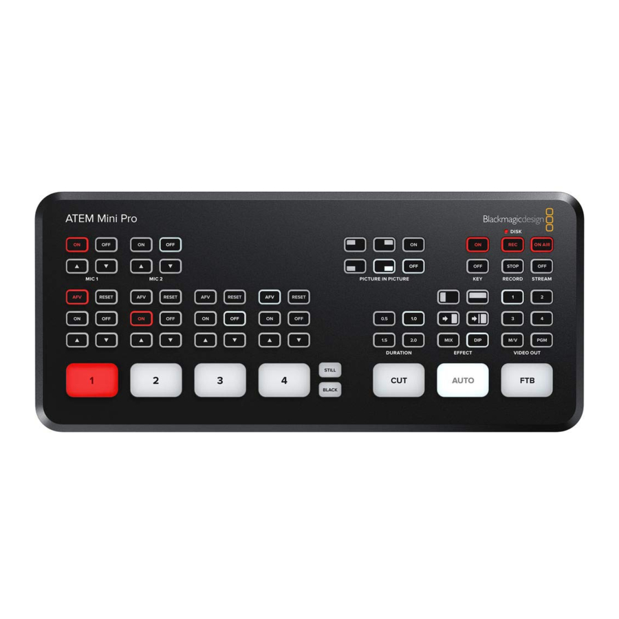 Blackmagic Design ATEM Mini Manual