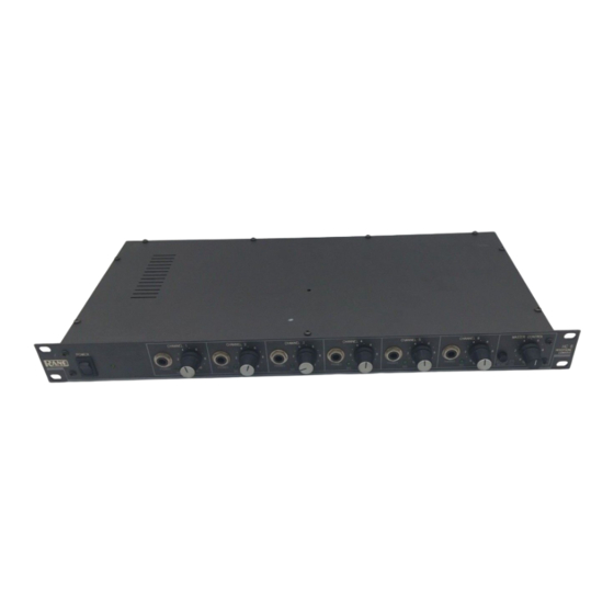 Rane HC 6 Operator's Manual