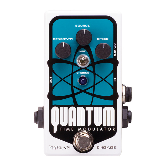 pigtronix Quantum Time Modulator User Manual