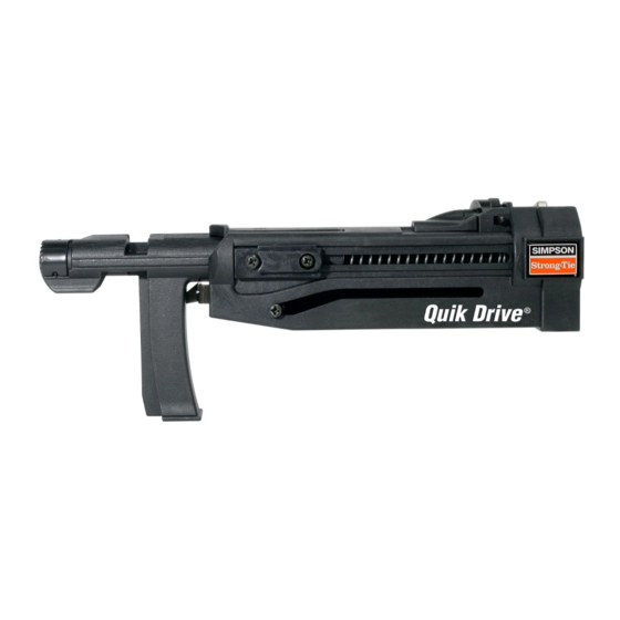 Simpson Strong-Tie QUIK DRIVE QDPRO200G2 Operating Instructions